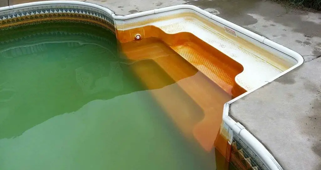 using iron out in swimming pool
