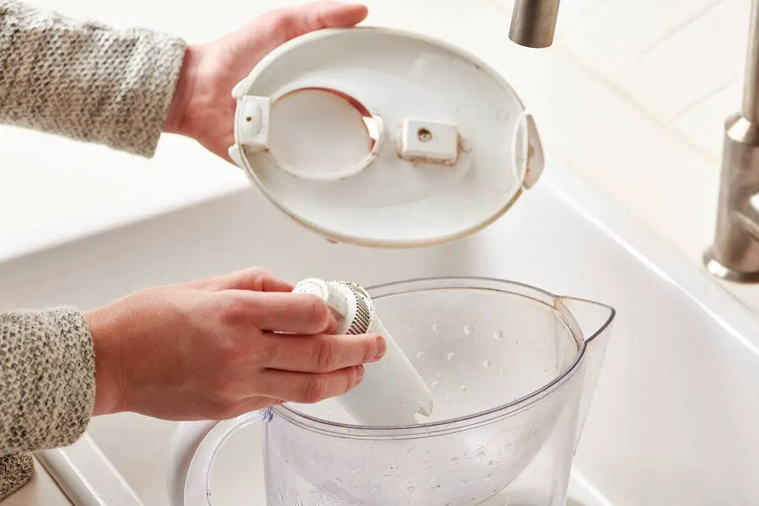 brita pitcher cleaning clean filter water steps take remove apart