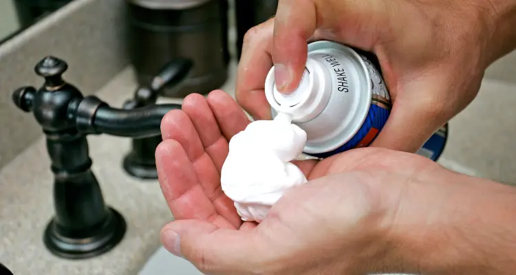 How to clean an area rug with shaving cream